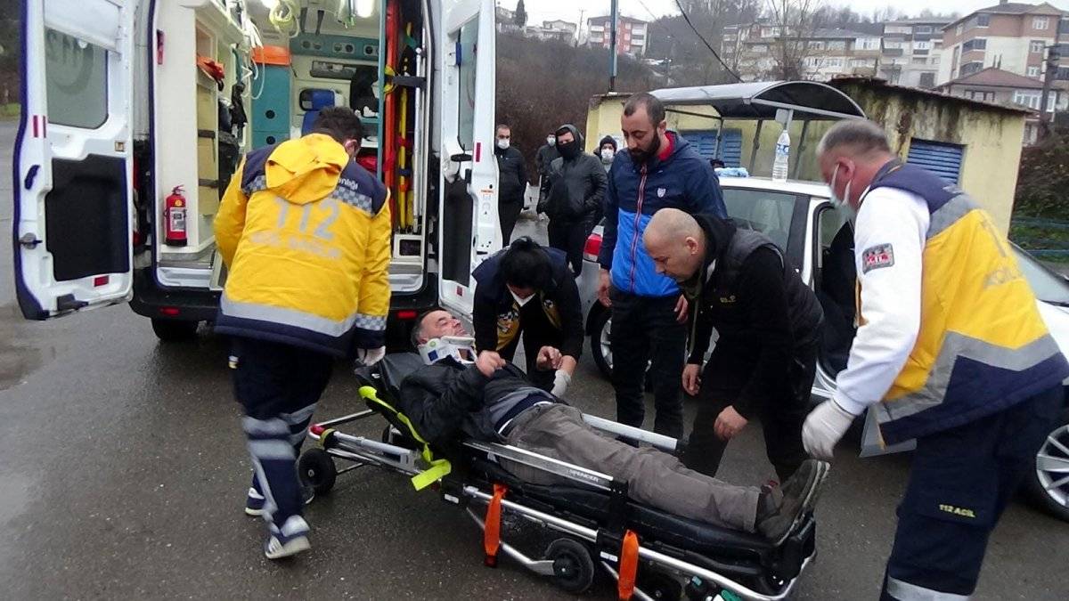 Zonguldak'ta kaza yapan alkollü sürücüyü kaçırdı