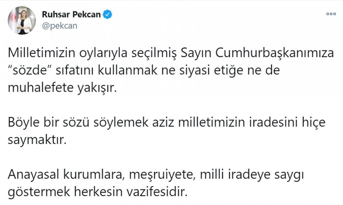 Kılıçdaroğlu'nun, 'sözde cumhurbaşkanı' sözü, büyük tepki topladı