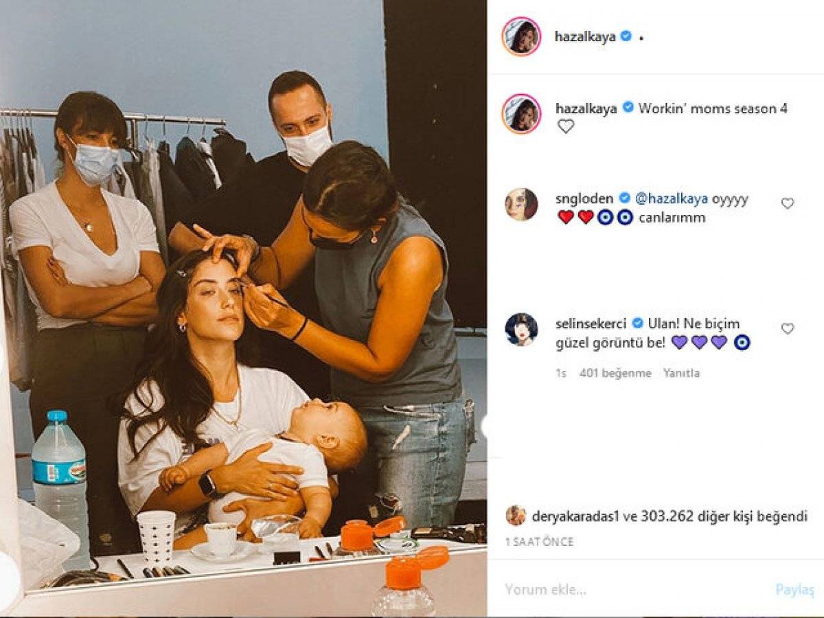 Hazal Kaya hasta bir bebeğe süt annelik yaptı