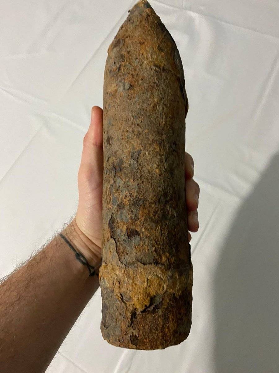 Aydın'da toprağı kazan mimar Kurtuluş Savaşı’ndan kalma mermi buldu