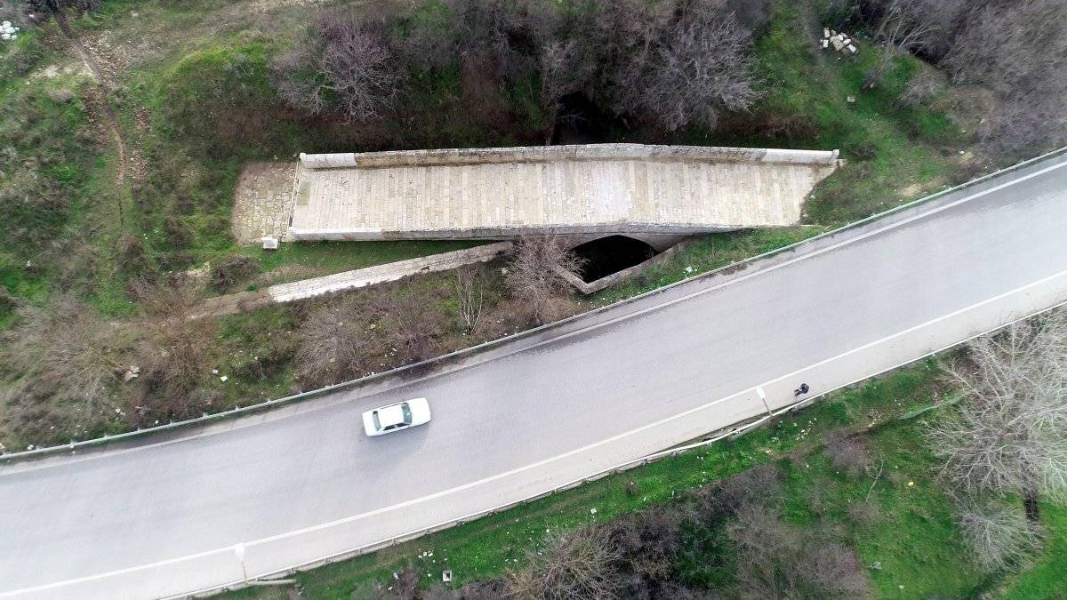 Edirne’deki Kazan Köprüsü, gün yüzüne çıkarıldı