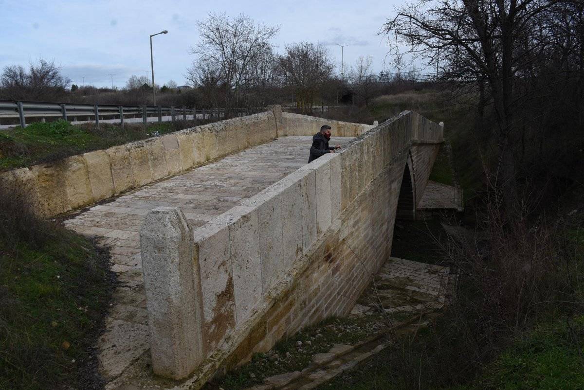 Edirne’deki Kazan Köprüsü, gün yüzüne çıkarıldı
