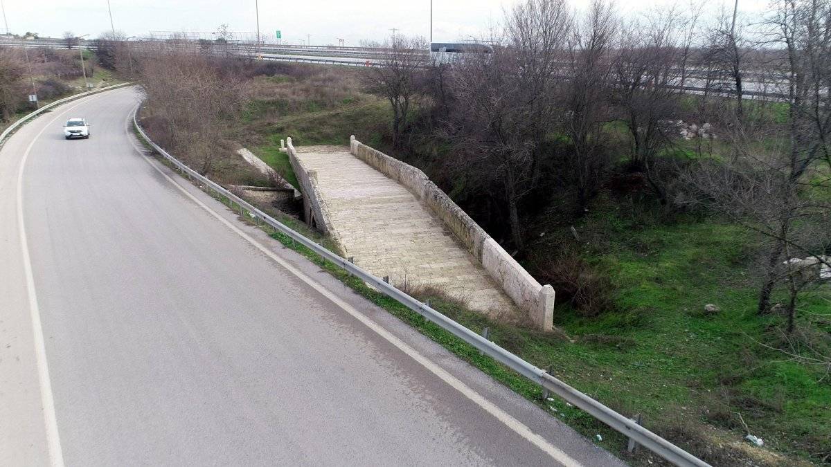 Edirne’deki Kazan Köprüsü, gün yüzüne çıkarıldı