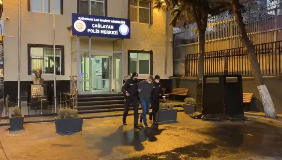 Çağlayan’da yılbaşı gecesi lastik kesen şüpheli kamerada
