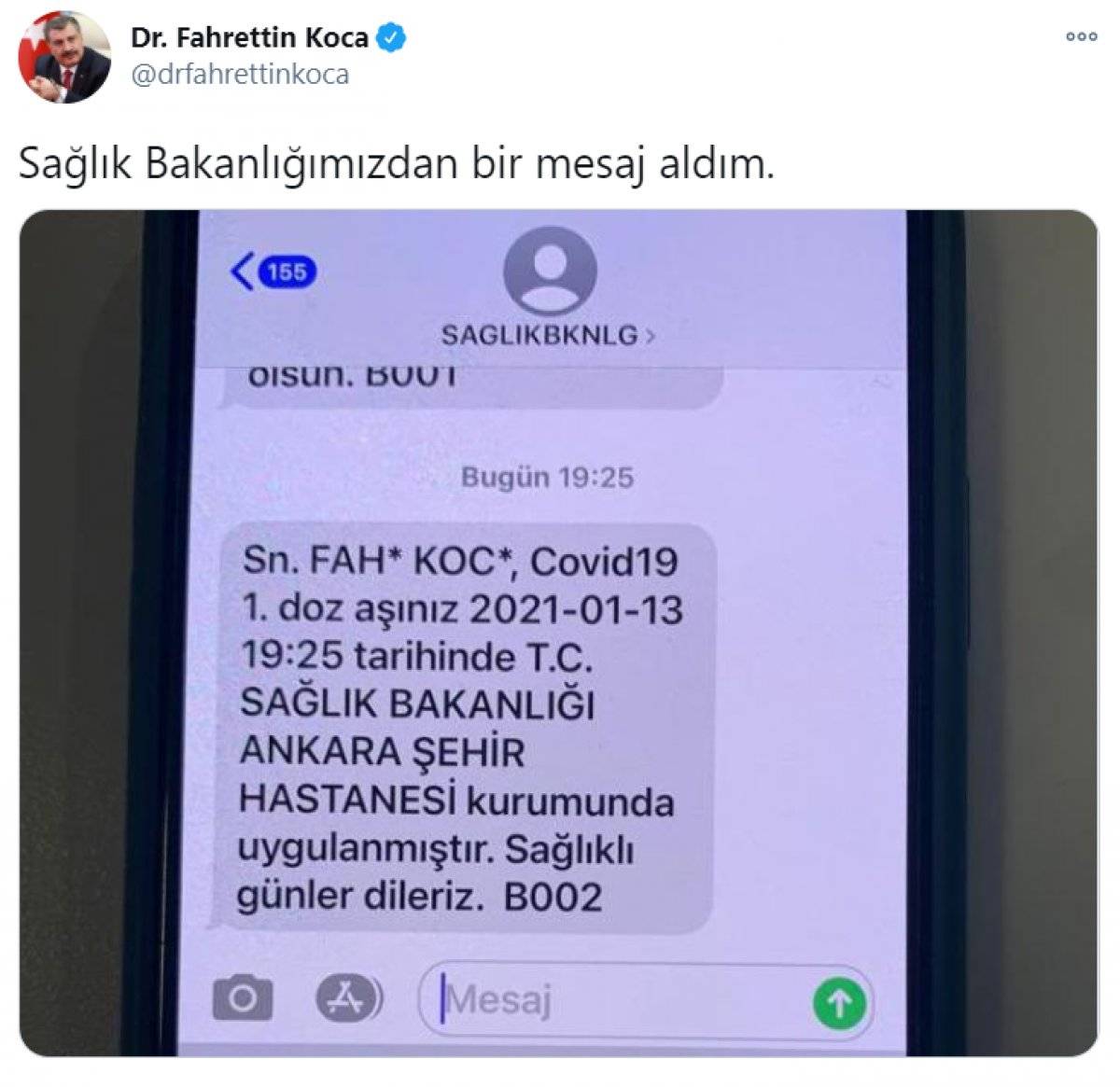 CoronaVac aşısı için 'Acil Kullanım Onayı' verildi