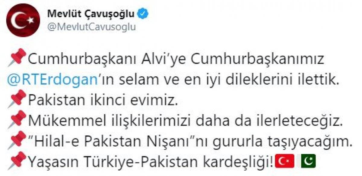 Mevlüt Çavuşoğlu'nun Pakistan temasları