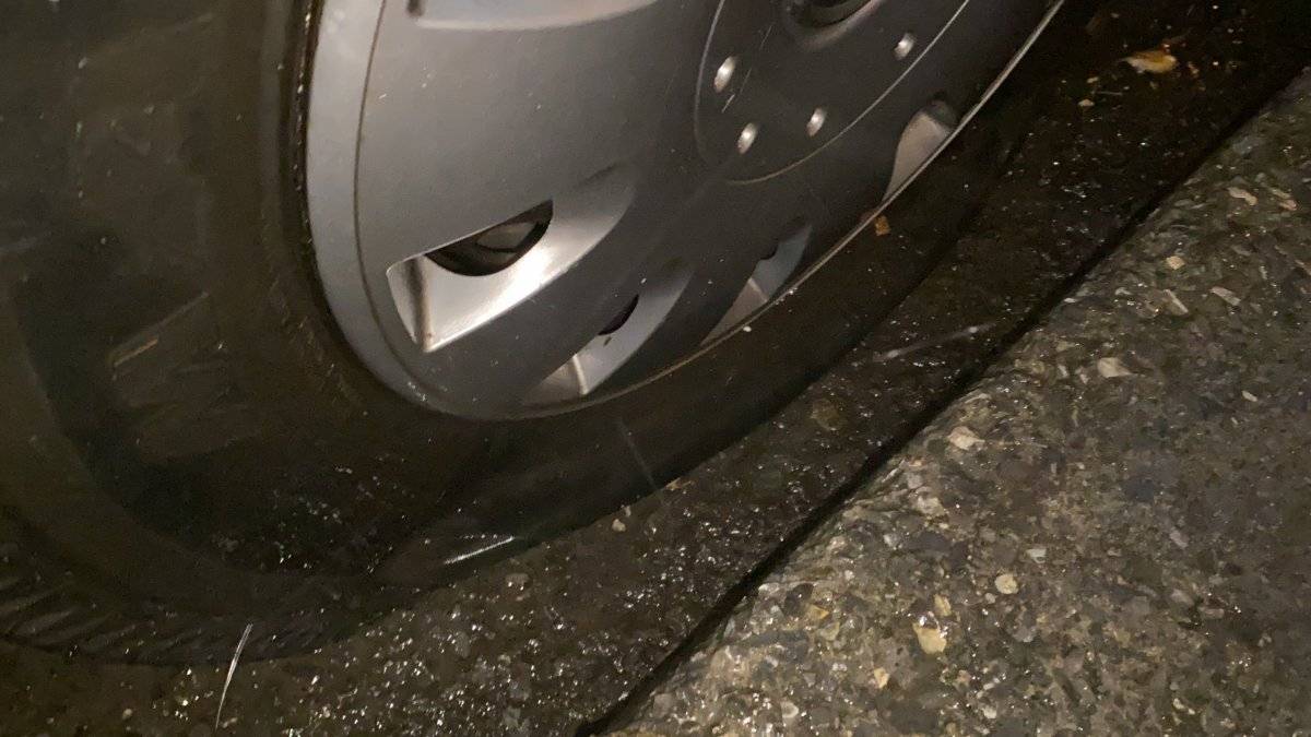 Çağlayan’da yılbaşı gecesi lastik kesen şüpheli kamerada