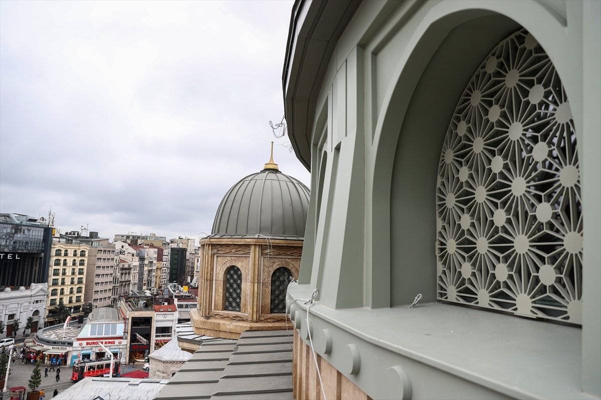 Taksim'de cami ve AKM inşaatında son aşama