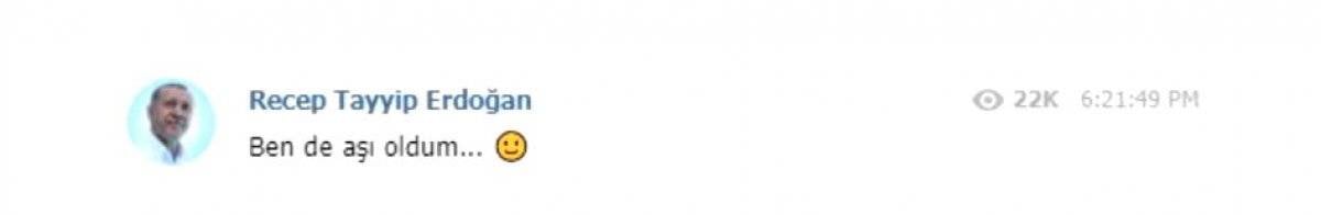 Cumhurbaşkanı Erdoğan, koronavirüs aşısı yaptırdı