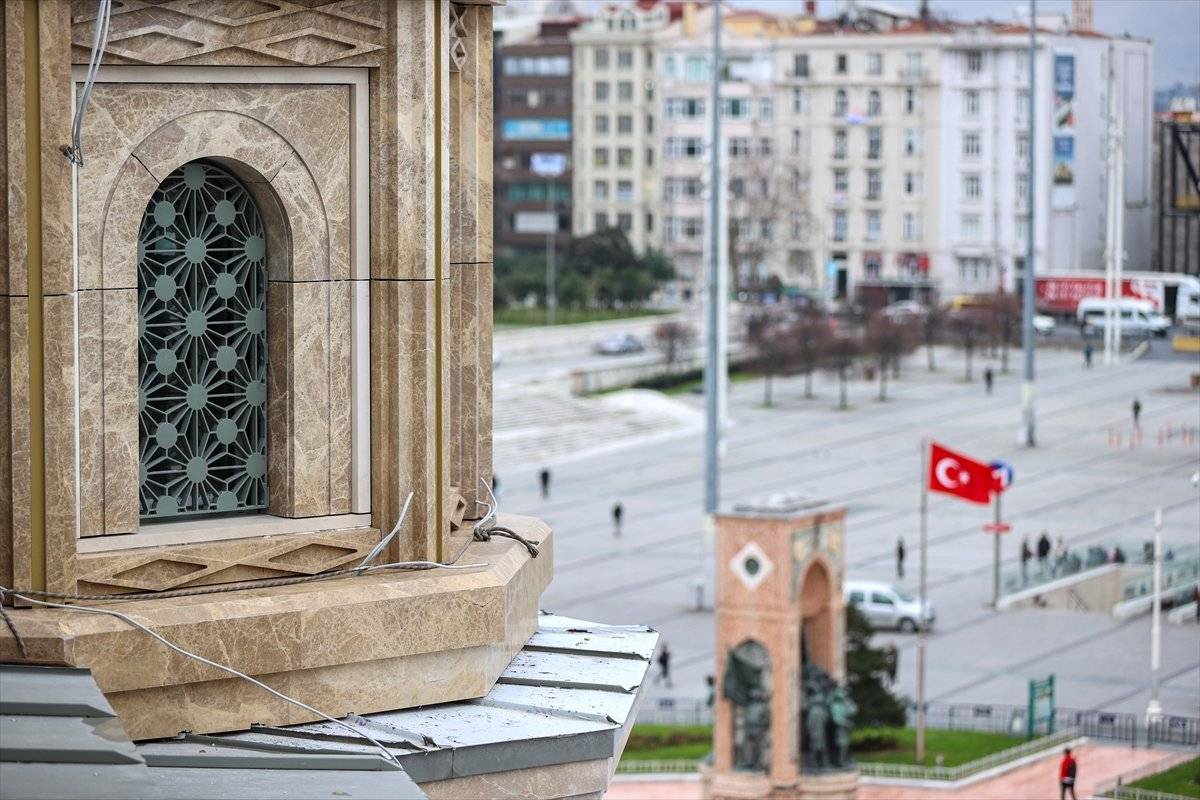 Taksim'de cami ve AKM inşaatında son aşama