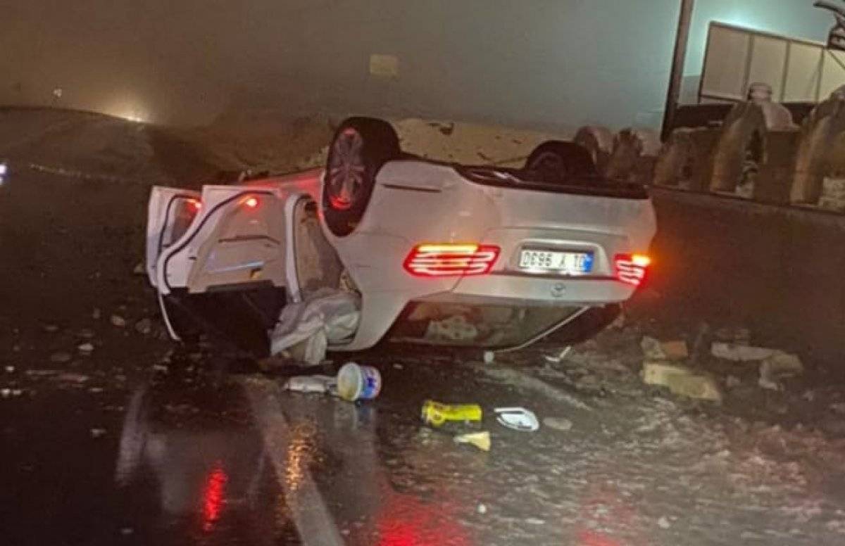 Nevşehir'de yoldan çıkan otomobil takla attı: 1 ölü, 2 yaralı