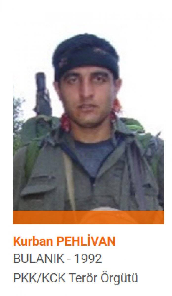 Turuncu kategoride aranan Kurban Pehlivan Bitlis'te öldürüldü
