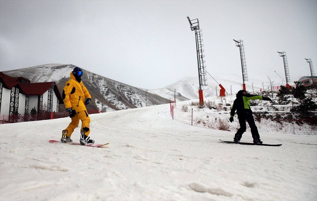 Palandöken'de kayak keyfi