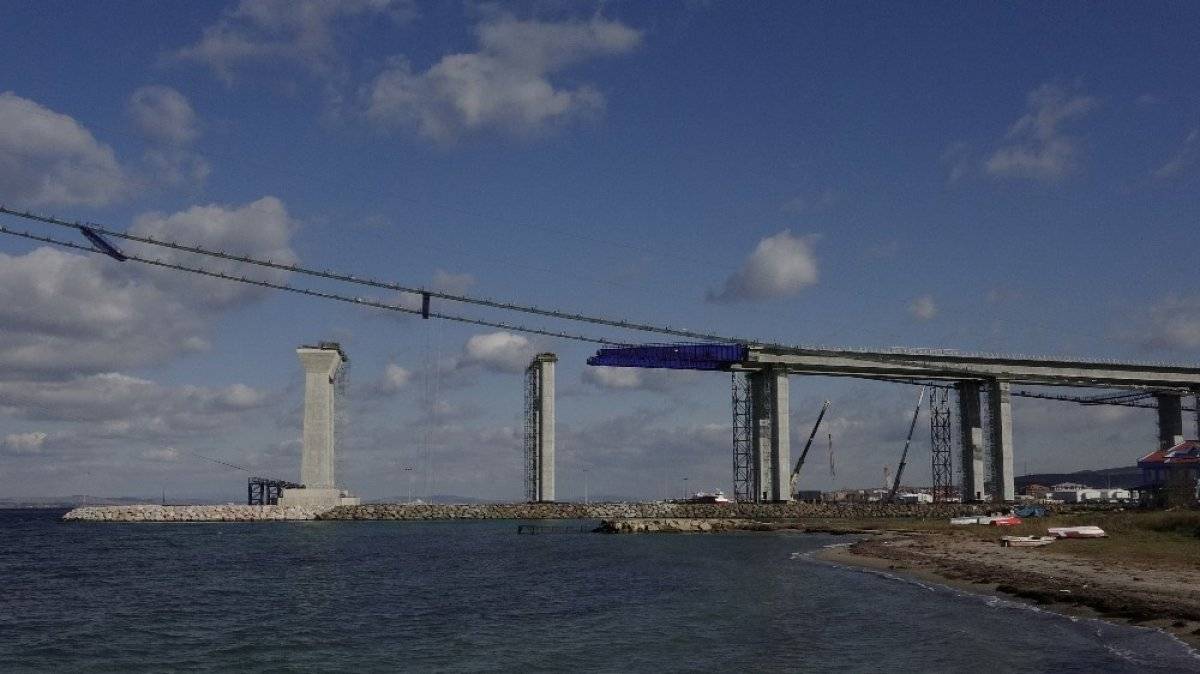 1915 Çanakkale Köprüsü’nde ‘kedi yolu’ çalışmaları tamamlandı