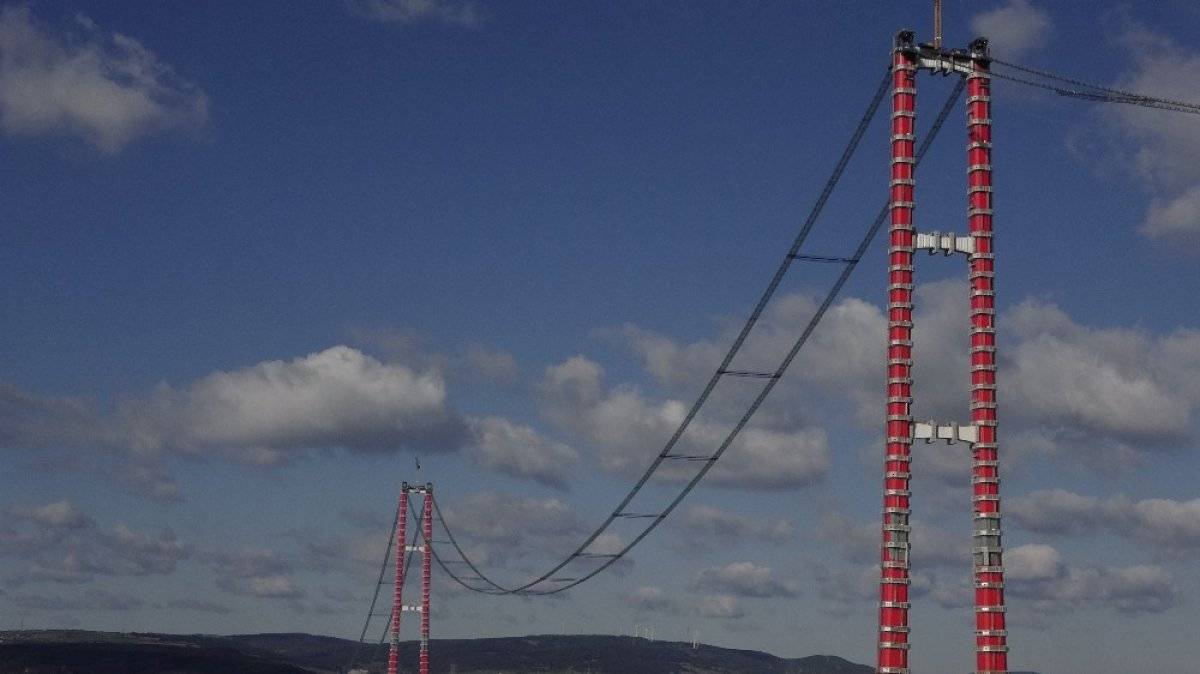 1915 Çanakkale Köprüsü’nde ‘kedi yolu’ çalışmaları tamamlandı