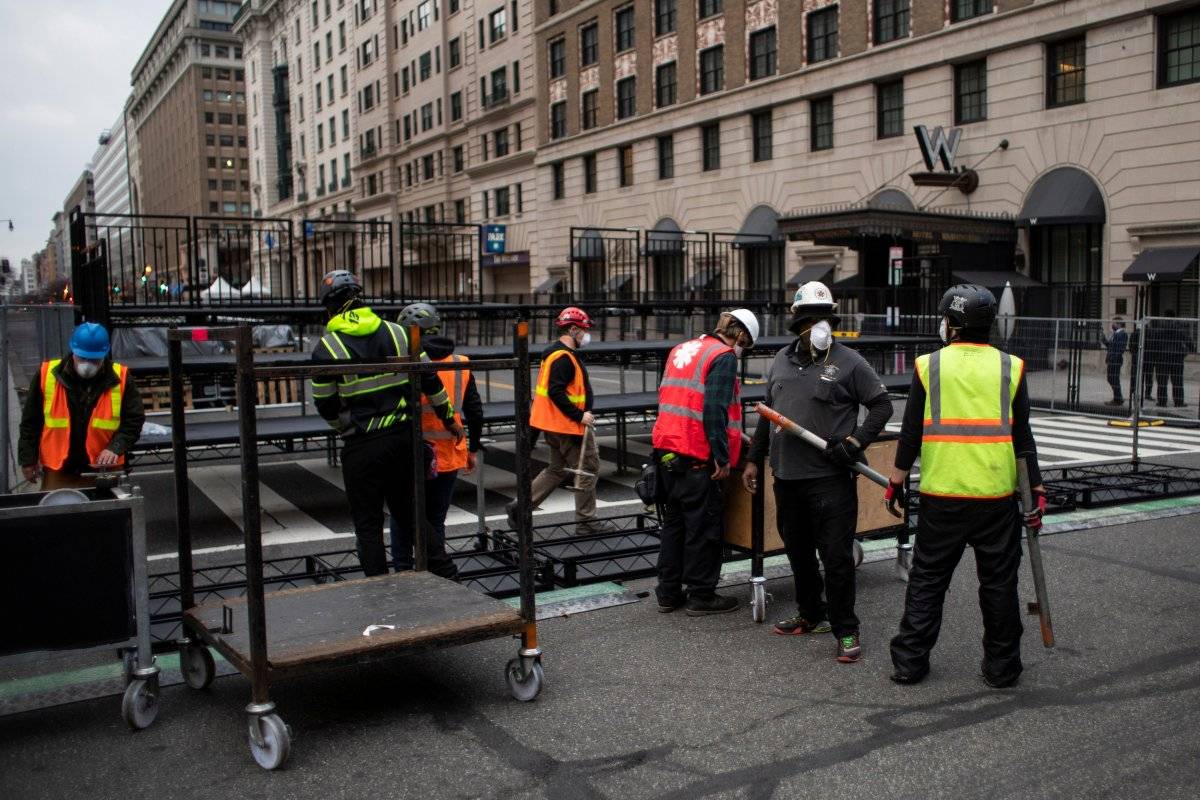 Washington'da sıkı güvenlik, Joe Biden'ın yemininden sonra devam edecek