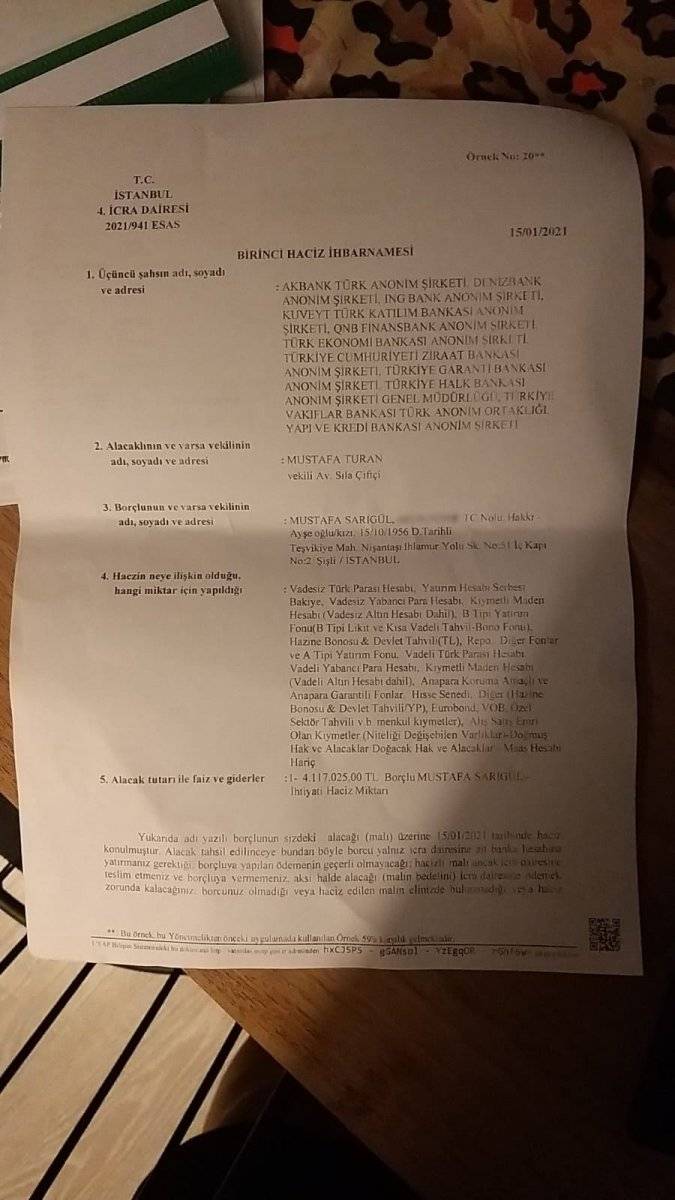 Mustafa Sarıgül'ün mallarına haciz geldi