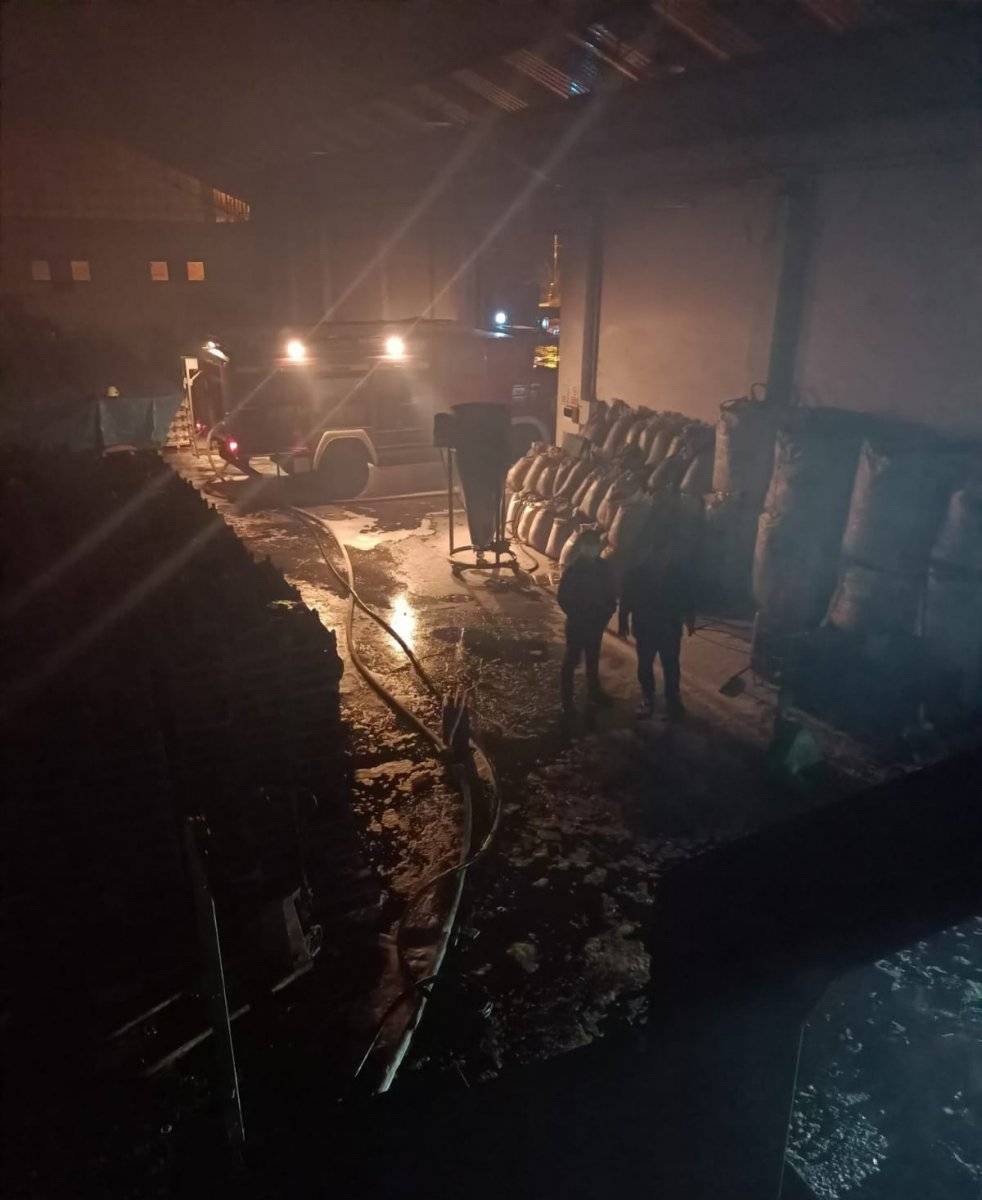 Zonguldak'ta talaş deposunda yangın çıktı