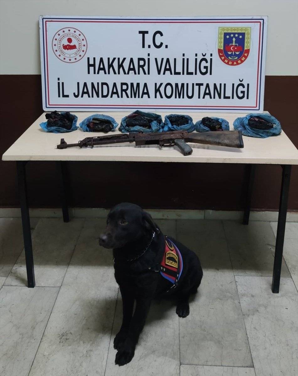 Hakkari'de 4 kilo 400 gram eroin ve silah ele geçirildi