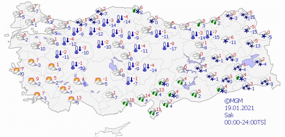 Meteoroloji tahminlerine göre 5 günlük hava raporu