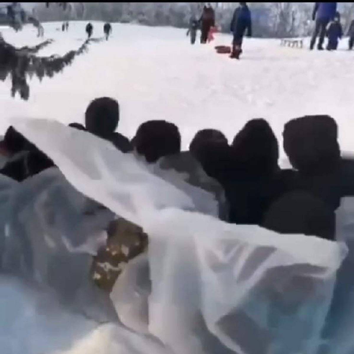 Bursalıların kar eğlencesi