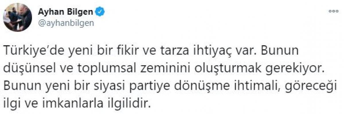 Ayhan Bilgen, yeni parti kurma sinyali verdi