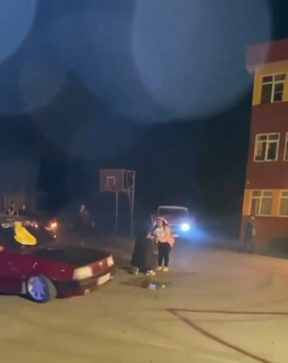 Antalya’da drift eşliğinde evlilik teklifi