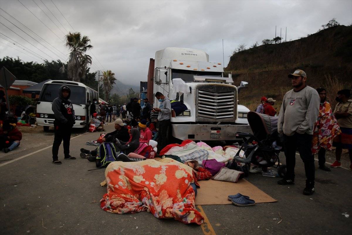 Guatemala'da ABD'ye hareket eden göçmenlere müdahale