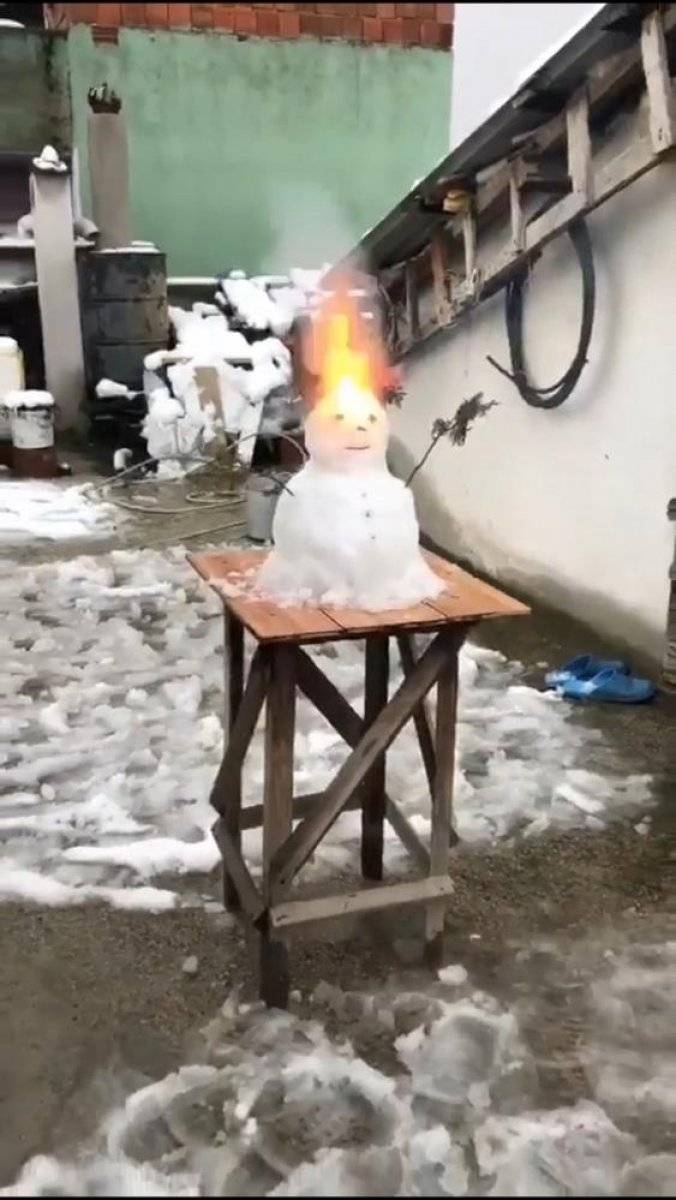 Bursa'dan kar manzaraları