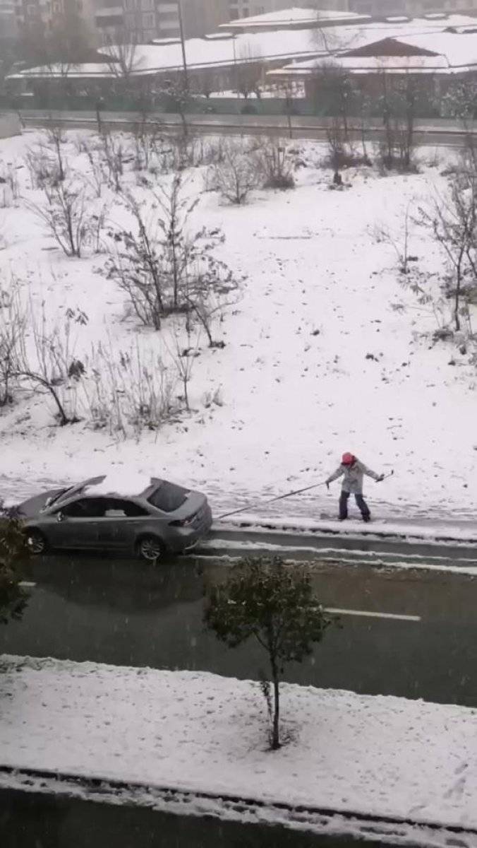 Bursa'dan kar manzaraları