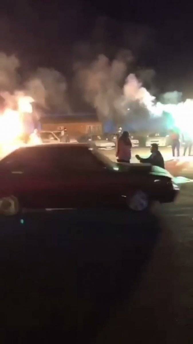 Antalya’da drift eşliğinde evlilik teklifi