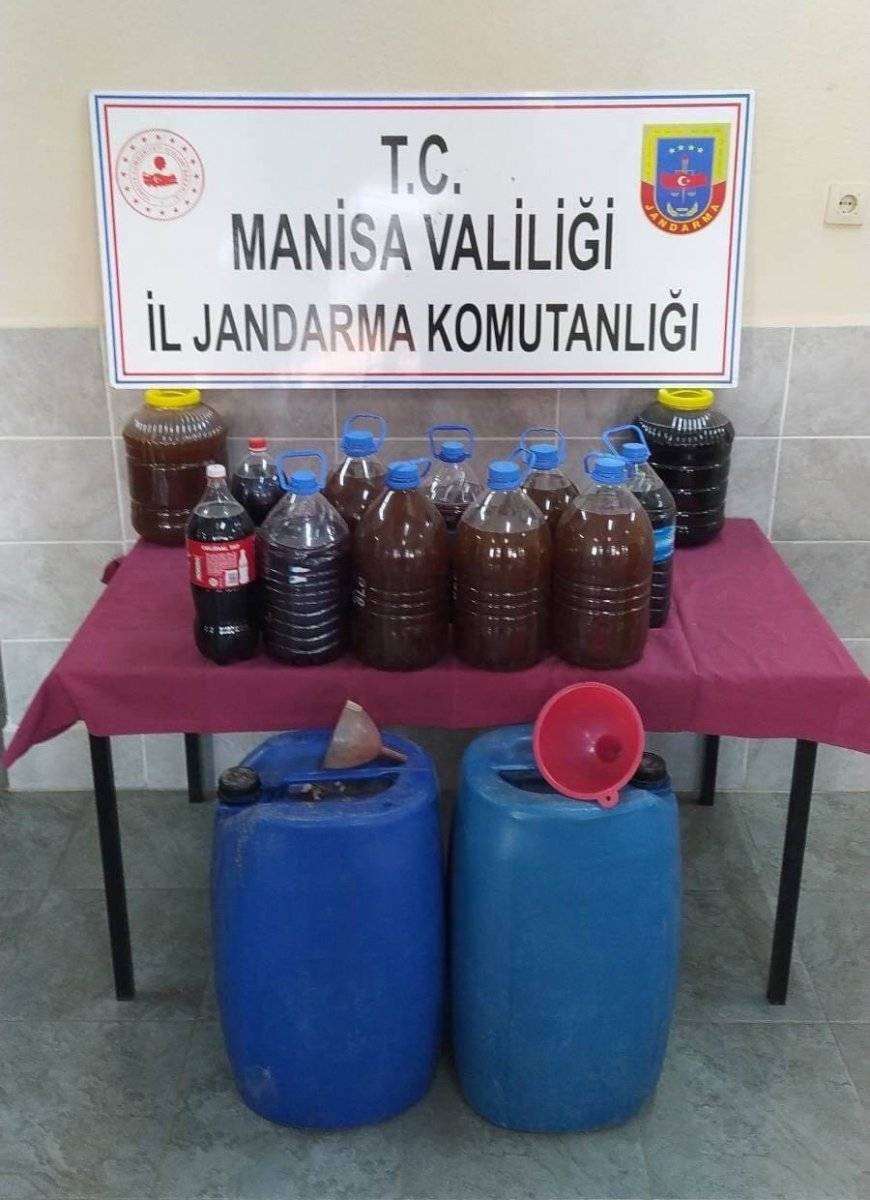 Manisa'da 670 litre sahte içkiye el konuldu