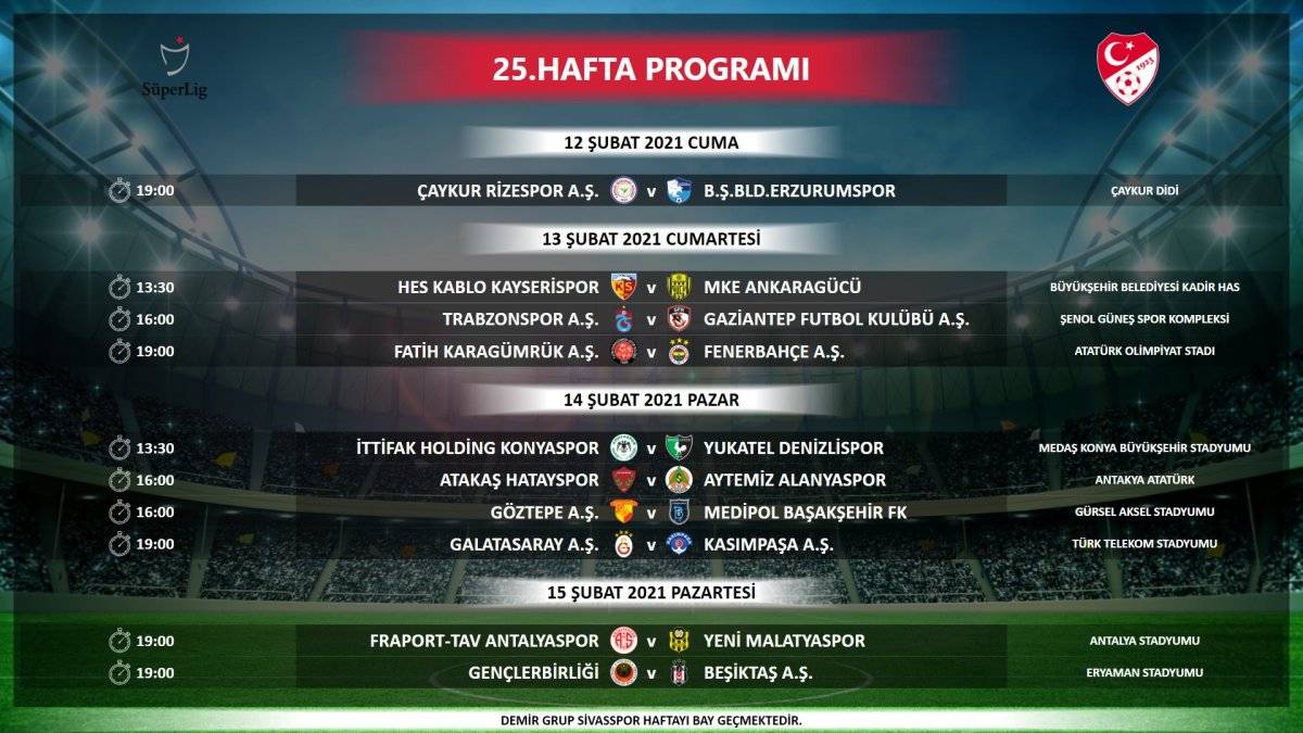 Süper Lig'de derbi tarihleri açıklandı