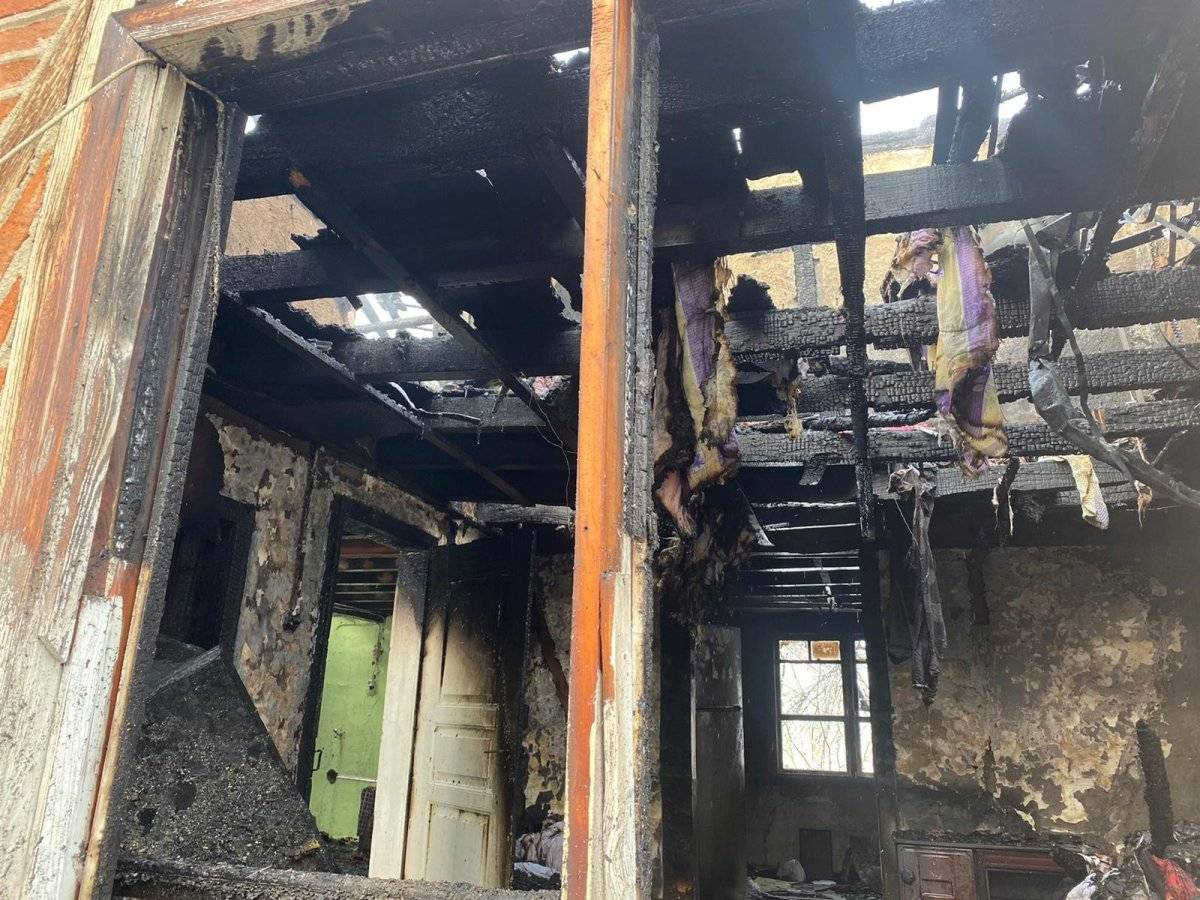 Düzce'de bacaya giren baykuş, evin yanmasına neden oldu