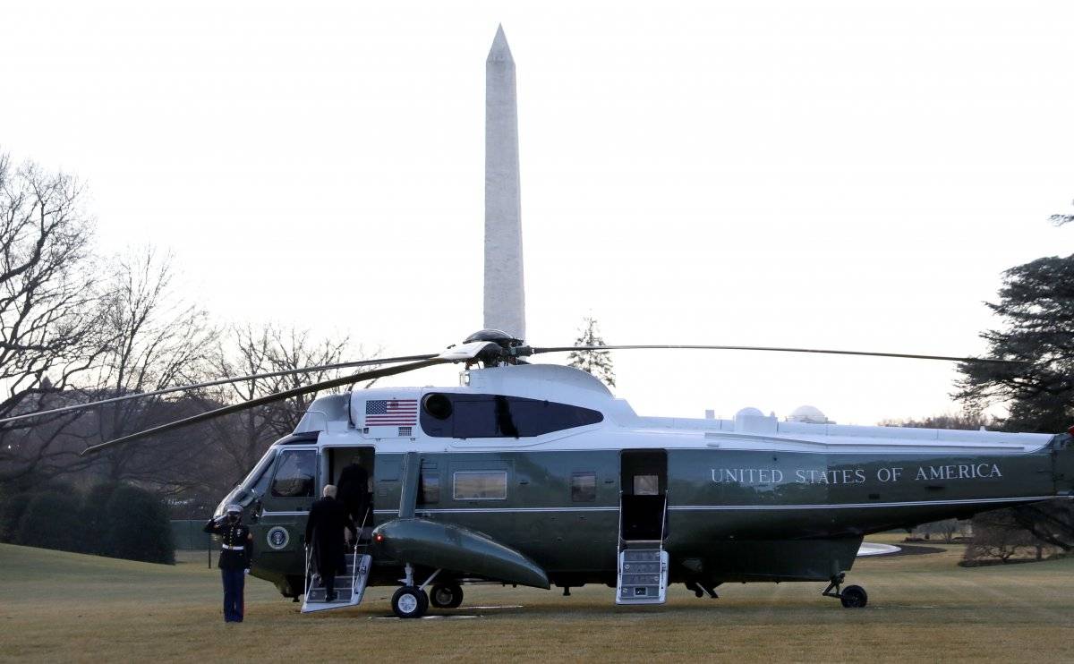 Trump, Beyaz Saray'a veda etti