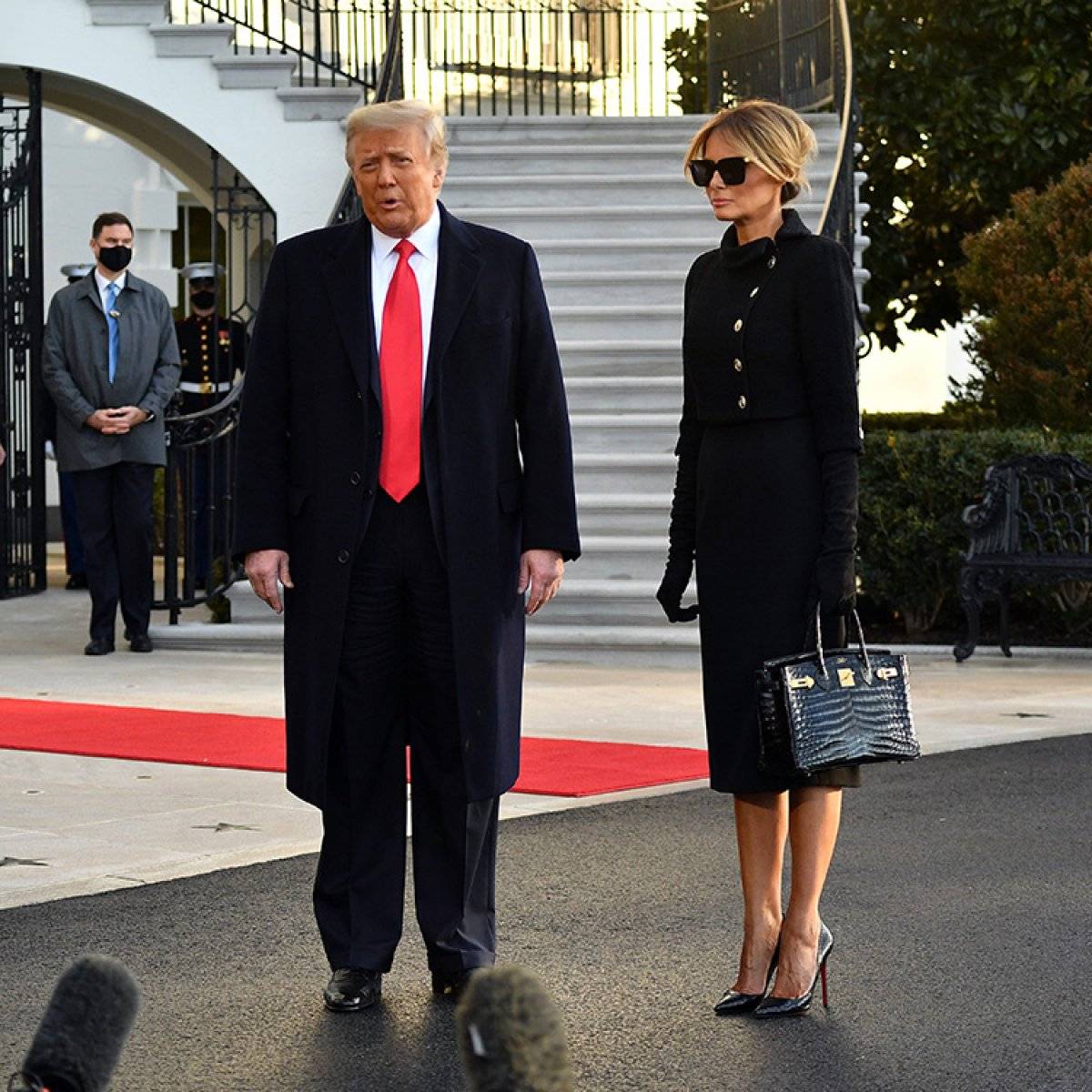 Melania Trump'ın Beyaz Saray'dan ayrılışı