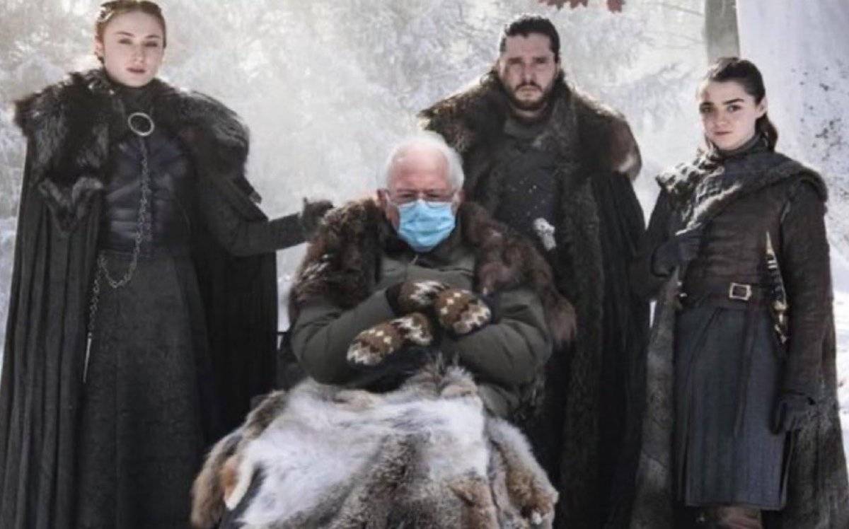 Bernie Sanders'ın yün eldivenleri sosyal medyanın gündeminde