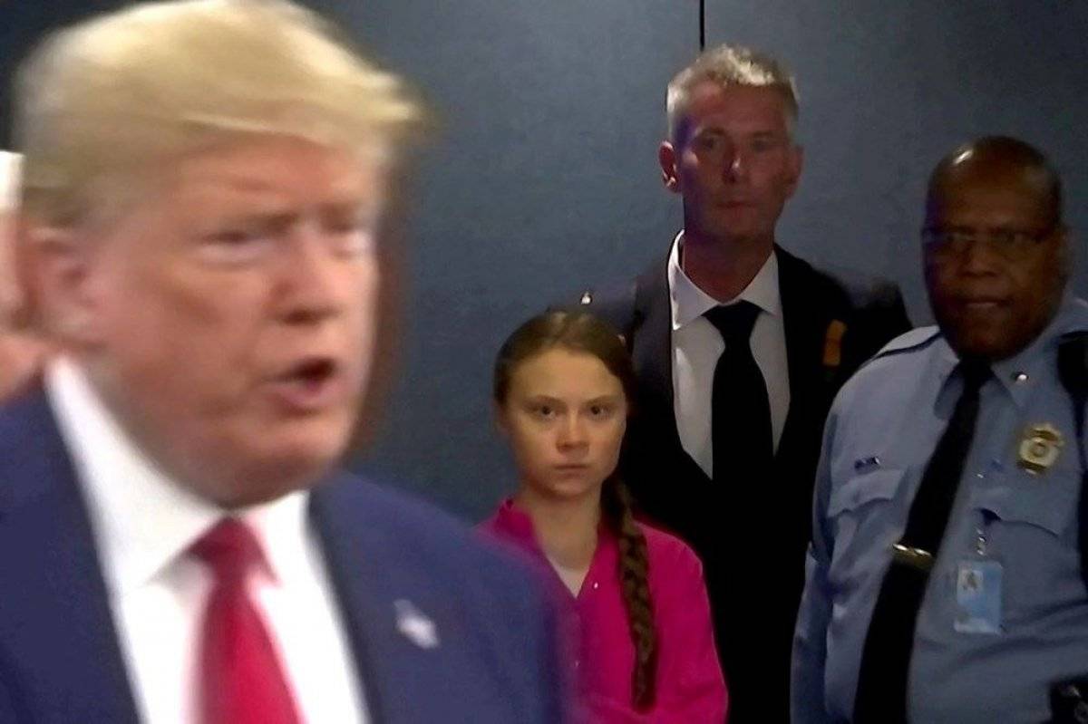 Greta Thunberg, Trump'ı kendi sözleriyle uğurladı