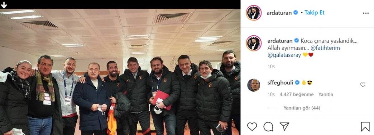 İrfan Can, Arda Turan'ın Fatih Terim paylaşımını beğendi