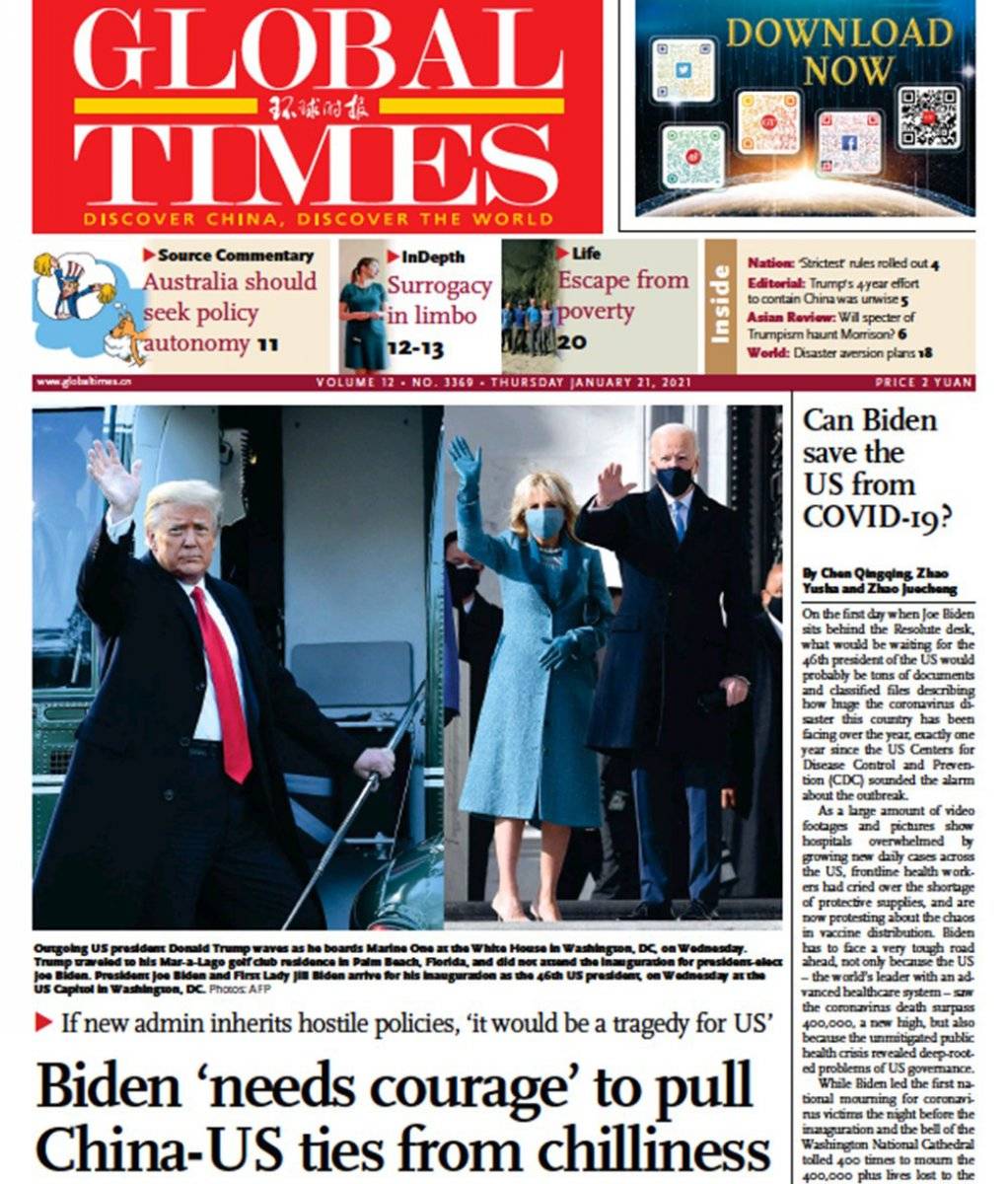 Dünya basını, Joe Biden'ın başkanlık görevine başlamasını nasıl gördü