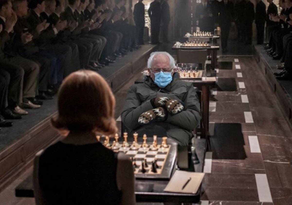 Bernie Sanders'ın yün eldivenleri sosyal medyanın gündeminde