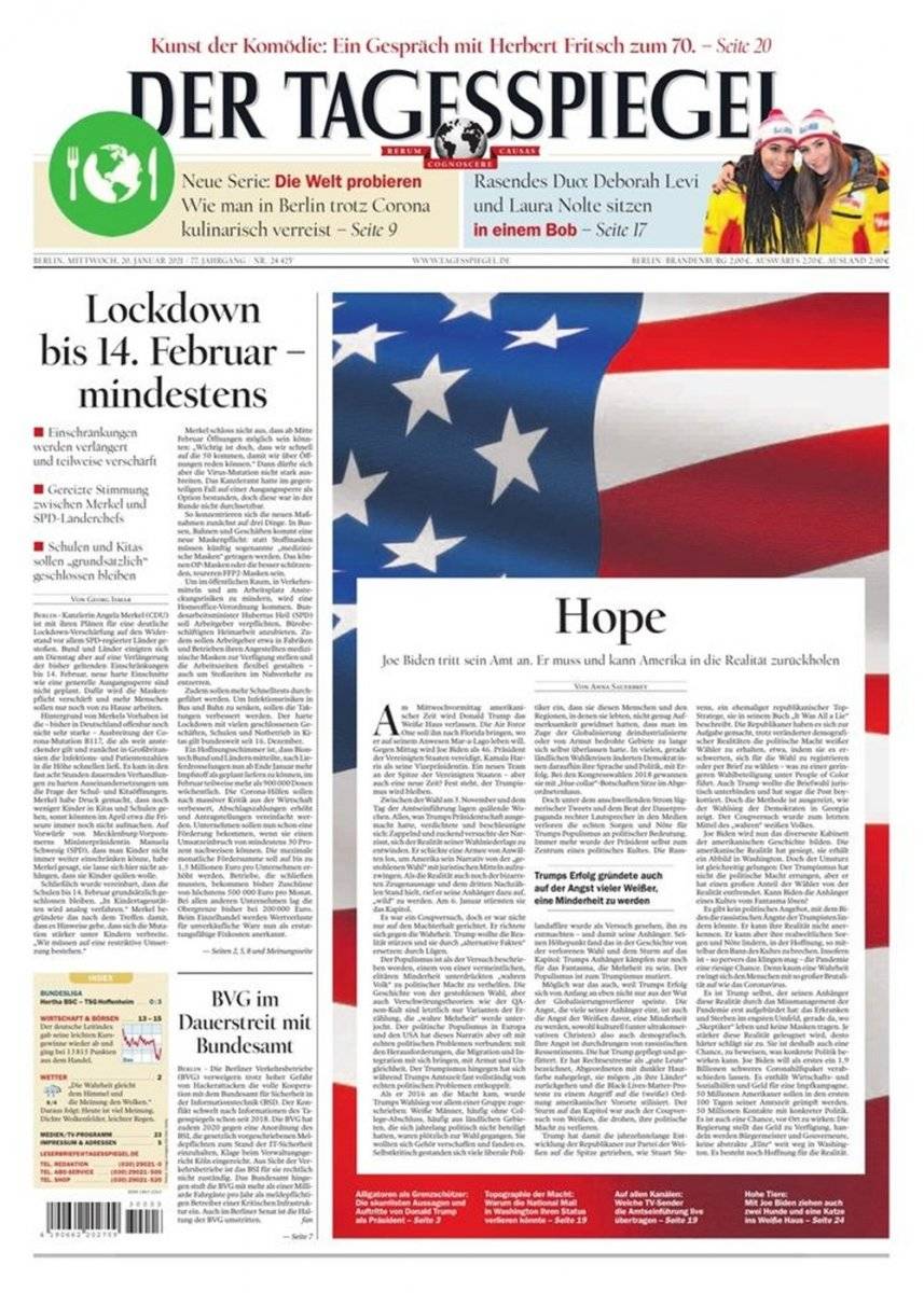 Dünya basını, Joe Biden'ın başkanlık görevine başlamasını nasıl gördü