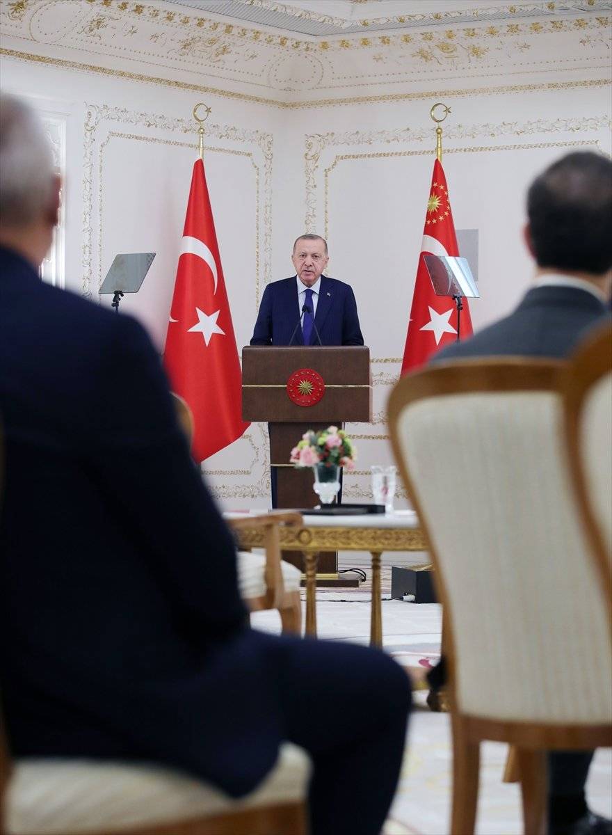 Cumhurbaşkanı Erdoğan, TÜGİK heyeti ile buluştu