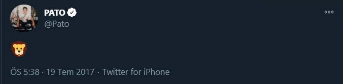 Alexandre Pato'nun aslan emojili paylaşımı heyecanlandırdı