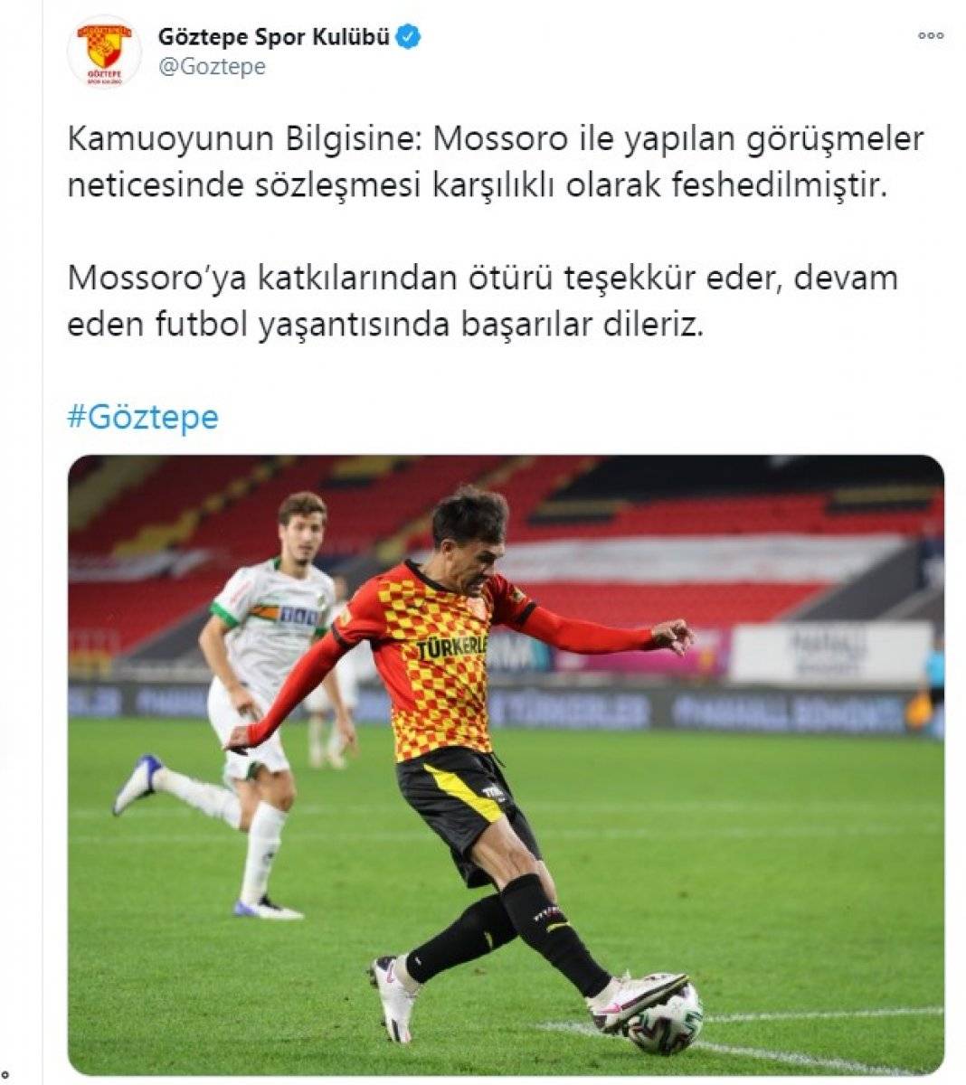 Göztepe, Marcio Mossoro'yla yollarını ayırdı