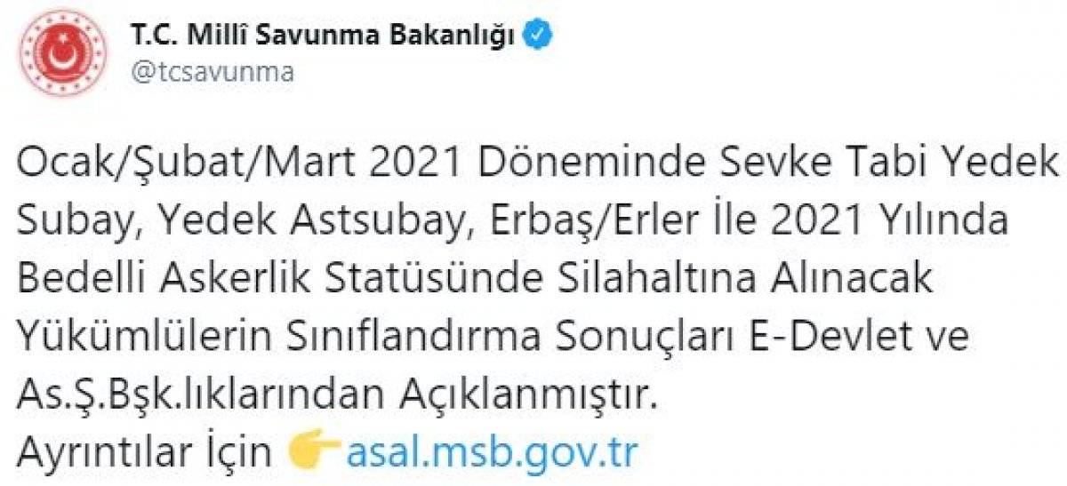 Bedelli askerlik sevk yerleri ve tarihleri belli oldu