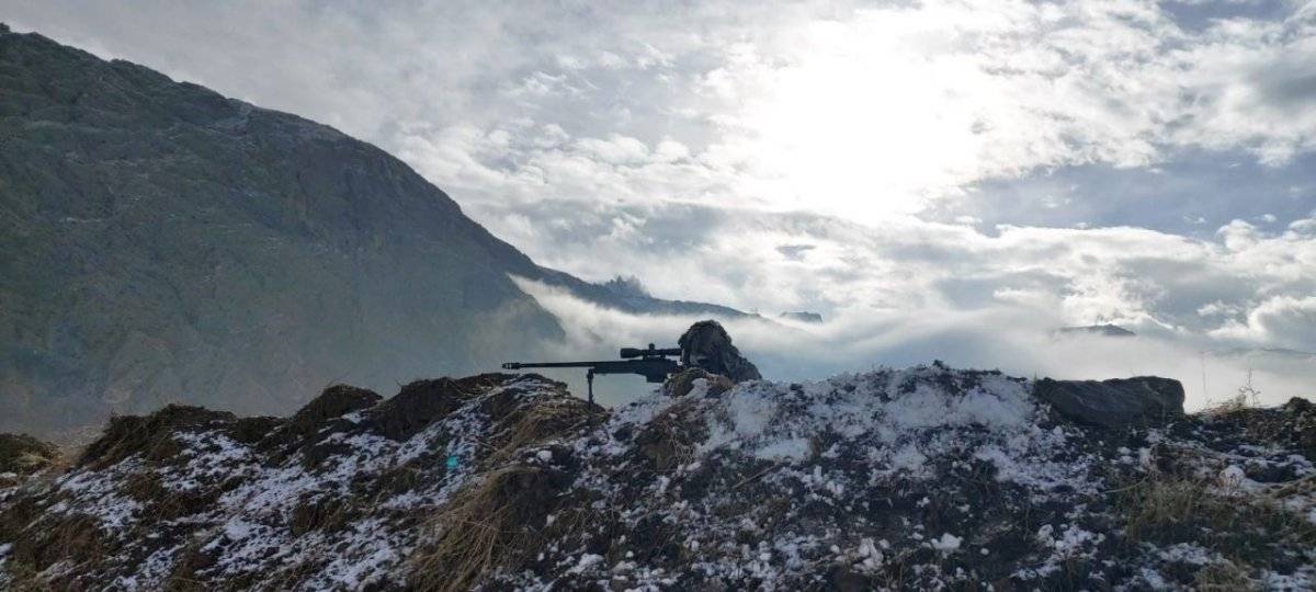 Mehmetçik'in keskin nişancı eğitiminden kareler