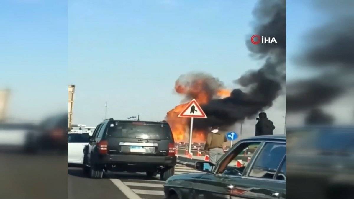 Mısır'da tüpgaz yüklü kamyon patladı