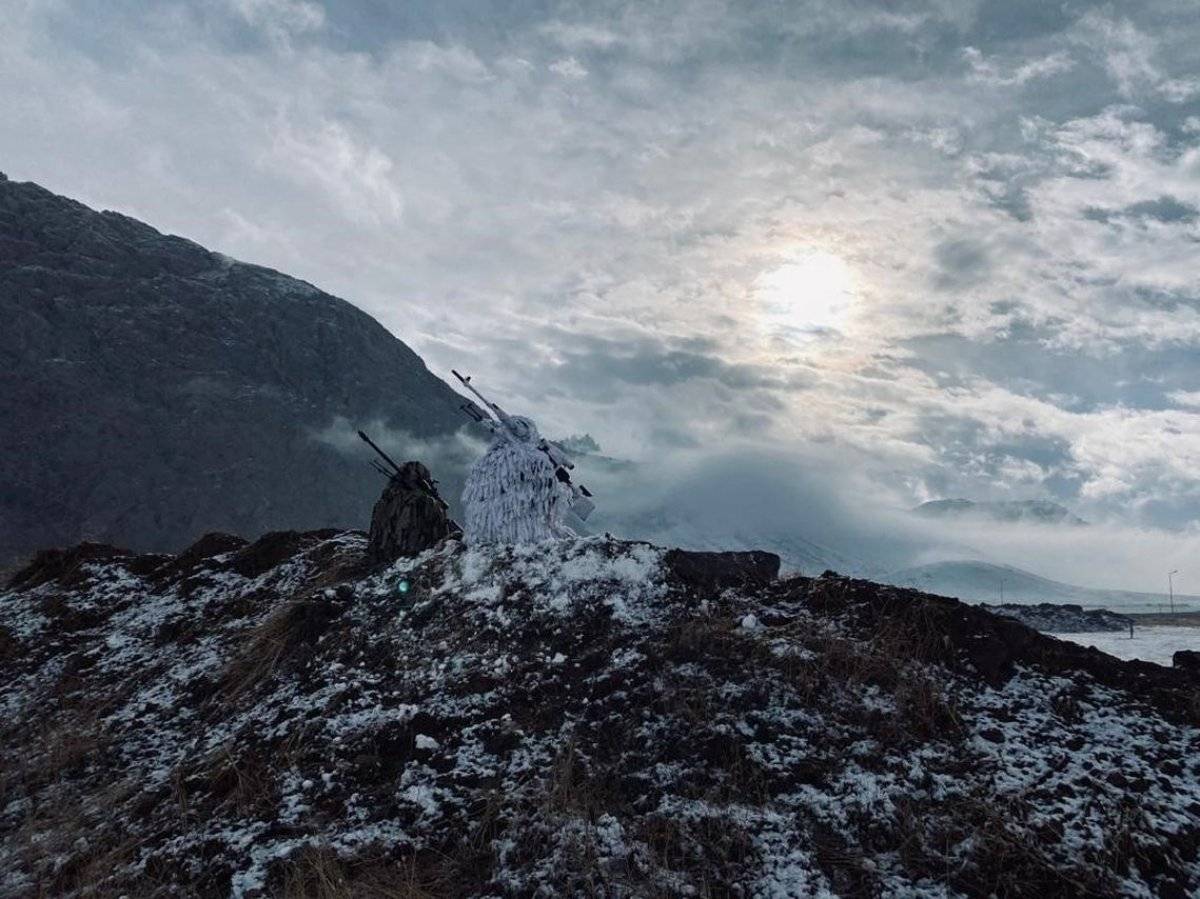 Mehmetçik'in keskin nişancı eğitiminden kareler
