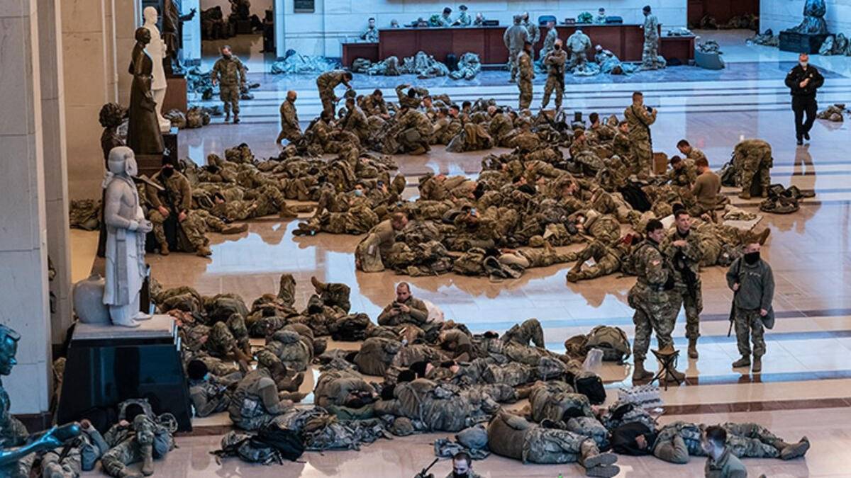 Washington'da görev alan 200 Ulusal Muhafız, koronaya yakalandı